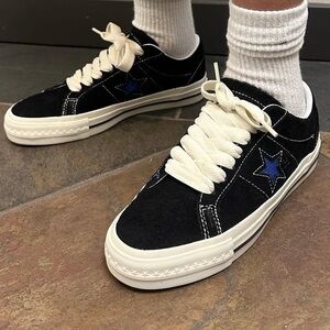 Converse CONS x Quartersnacks One Star Pro shoe sz 8.5 /‎ 10 wms black blue